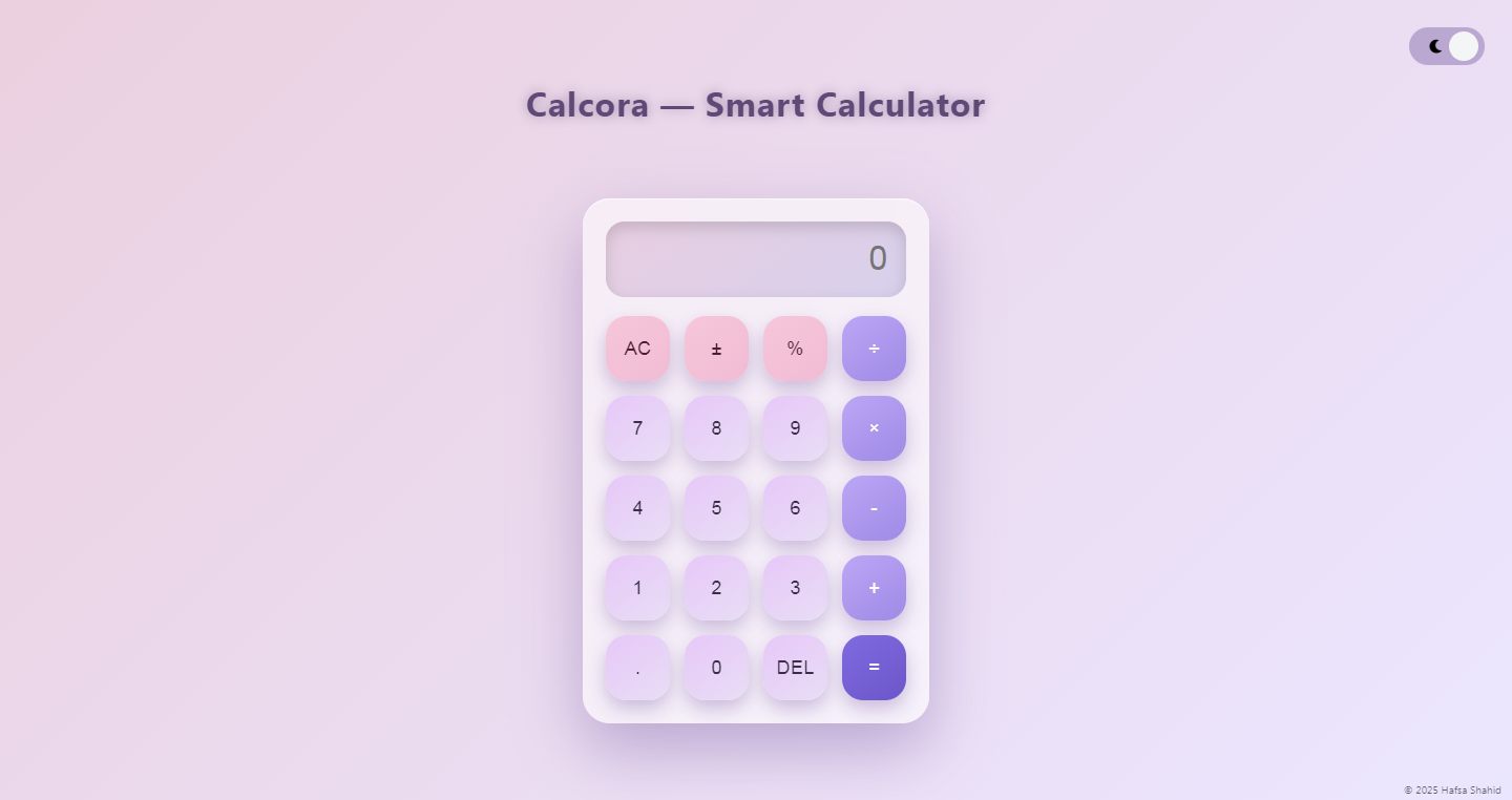 Calcora Calculator