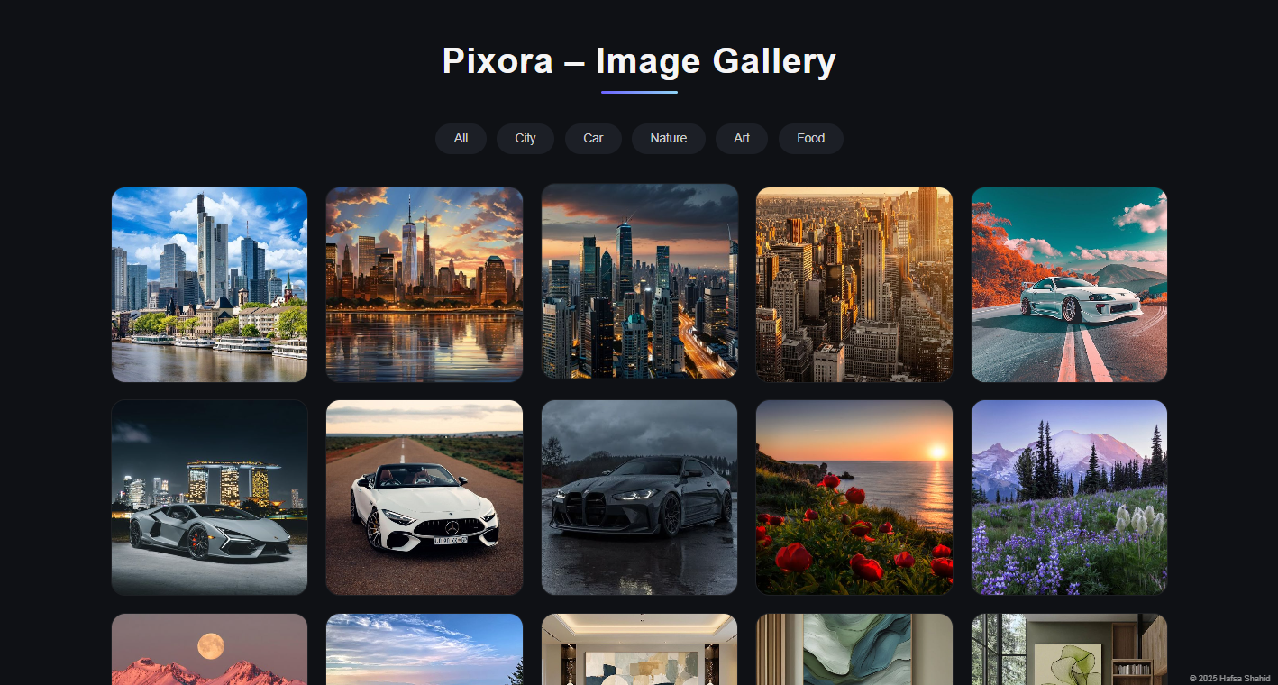Pixora Image Gallery